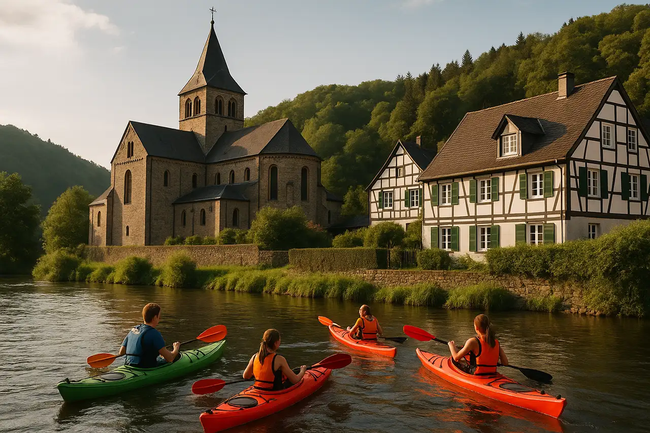 Malerische Landschaft von Engelskirchen im Oberbergischen Kreis