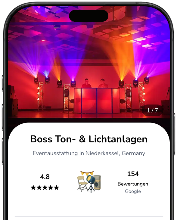 bvents App - Dienstleister